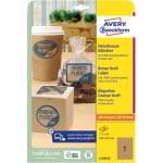 AVERY Етикет AVERY L7109-25 210x297 mm рециклиран кафяв крафт 25 листа/опаковка (L7109-25)