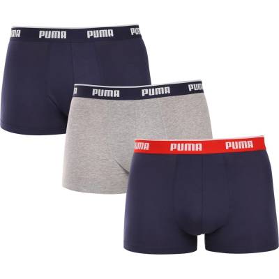 PUMA Пакет от три - мъжки боксерки Puma многоцветни Puma | Cheren Sin Siv Mnogotsveten | МЪЖЕ | XL