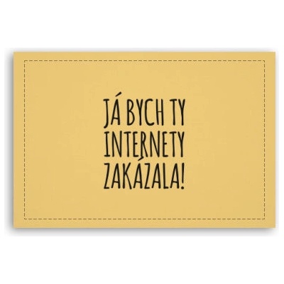 Fotoobraz 90x60 cm střední Internety