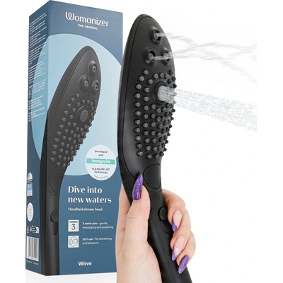 Womanizer Wave Shower Head Massager Black