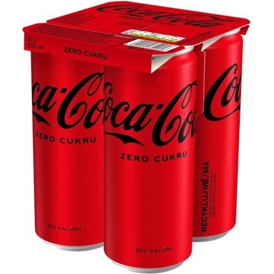 Coca Cola Zero Multipack plech 6 x 330 ml