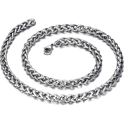 HARAHU Мъжка верижка SC-22873 - Сребърна / 5mm / 60cm KP22873 (SC-22873)