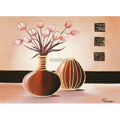 Květy ve váze 1 deska 30x24