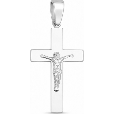 Argento Stříbrný přívěsek křížek s Ježíšem 86029