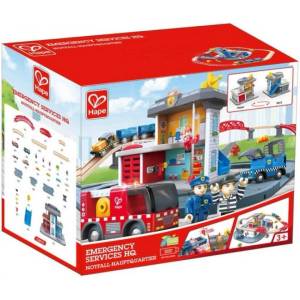 Hape Детска играчка Hape - Служба за спешни случаи (H3736)