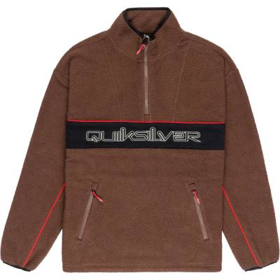 Quiksilver Мъжки поларен пуловер Quiksilver Omni Sherpa Half-Zip Fleece jumper - Chocolate Brown (005-6201-0113)