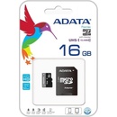 Pamäťové karty ADATA microSDHC 16GB class 10 + adapter AUSDH16GUICL10-RA1