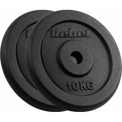 Rebel Závaží litinová sada 2 x 10kg 20 kg otvor 31 mm