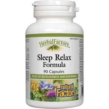 Natural Factors Sleep Relax Formula (спокоен сън формула) 325 mg 90 капсули | Natural Factors (4655 NF)