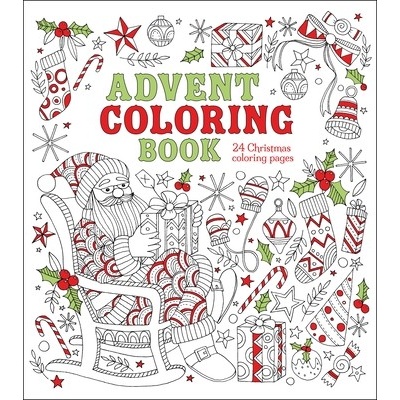 Advent Coloring Book: 24 Christmas Coloring Pages Arcturus PublishingPaperback