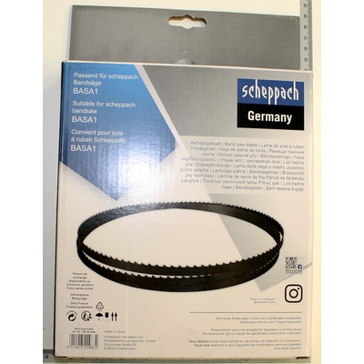 Scheppach Pilový pás 6/0,36/1490mm, 6 z/´´, použití dřevo, plasty pro Basato/Basa 1