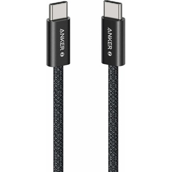 Anker Кабел с бързо зареждане за устройства с USB-C порт - Anker Zolo USB-C to USB-C Cable 240W (100 см) (черен) (A8060H11)