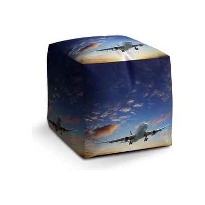 Sablio Taburet Cube Letadlo 2: 40x40x40 cm