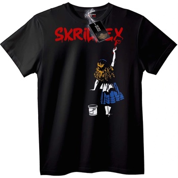 NOONEBRAND Тениска Skrillex Алиса рисунка - 2XL, White