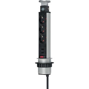 brennenstuhl Tower Power 3 Plug + 2 USB 2 m (1396200013)