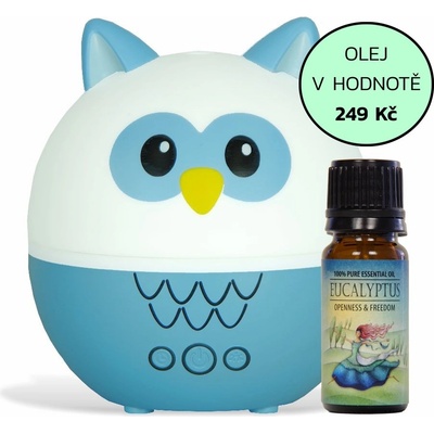 Airbi Aroma Pet Hoo dětský aroma difuzér 250 ml + esenciální olej Airbi EUKALYPTUS 10 ml