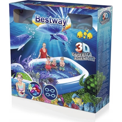Bestway 54177 3D Undersea Adventure 262 x 175 x 51 cm