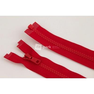 de-park Zip YKK - 60cm - dělitelný - červená - 337