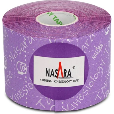 Nasara Kineziologický tejp fialová 5 cm x 5 m
