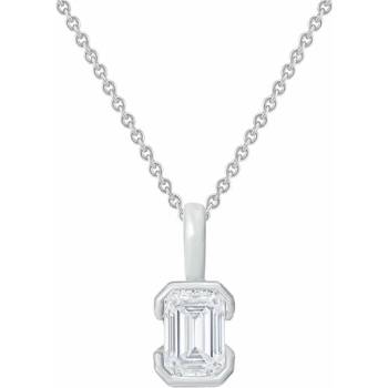 Eppi prívesok zo striebra s lab-grown emeraldom Lias P49286