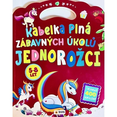 Kabelka plná zábavných úkolů jednorožci 400 samolepek