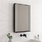 Inter Ceramic Огледало с осветление и антизапотяване Inter Ceramic Enzo, 60x80 см, с черна рамка (1962)