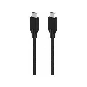 BBC Charging cable GENIUS ACC-C2CC-3A, 100cm, USB-C to USB-C, 3A, PD60W, braided, black