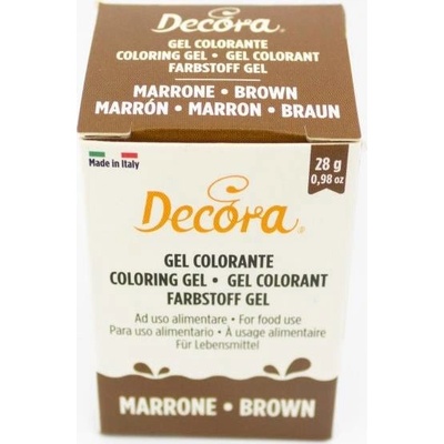 Decora Gélová farba hnedá 28 g
