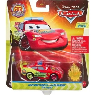 Mattel Disney Cars 2026 Race and Rescue Lightning Mcqueen Flash Mcqueen