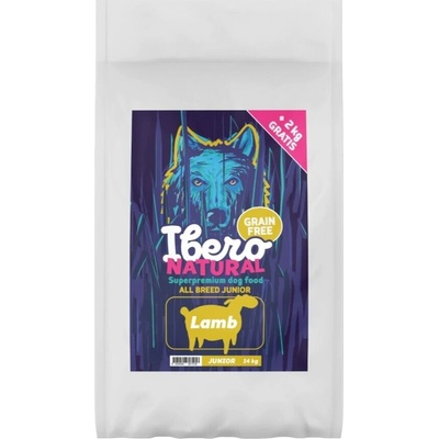 Ibero Natural dog Grain Free Lamb junior 12 kg