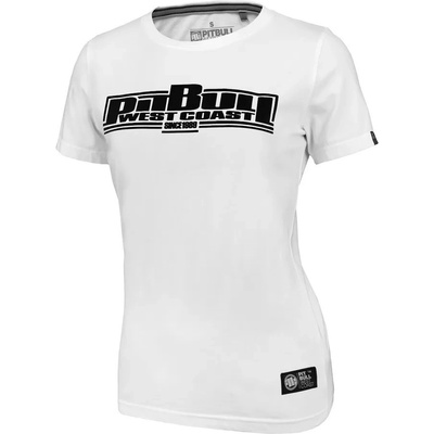 PitBull West Coast dámske tričko classic boxing biela