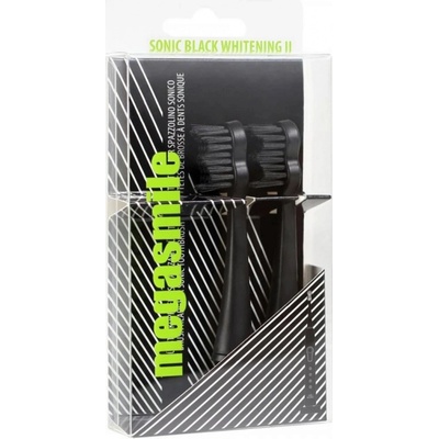 MegaSmile Black Whitening II Sonic Heads Black 2 ks