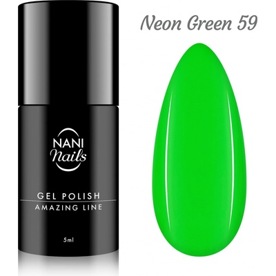 NANI Gél lak Amazing line Neon Green 5 ml