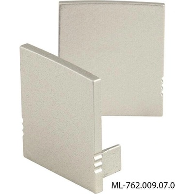 ML-762.009.07.0 Koncovka bez otvoru pro ZN, stříbrná barva, 1 ks