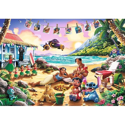 - Puzzle Premium Plus: Lilo and Stitch Beach Party - 1 000 piese