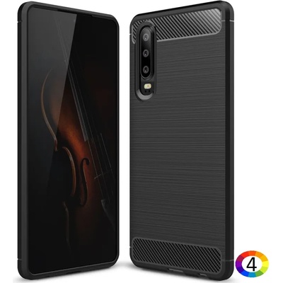 Huawei P30 Удароустойчив Carbon Fiber Калъф и Протектор