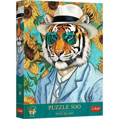 TREFL Premium Plus Pets as Art Pán Tiger a Slnečnica 500 dielov
