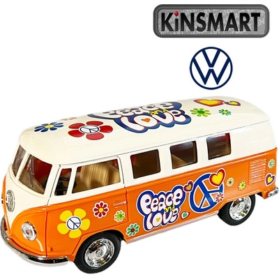 Kinsmart 1962 VW Classical Bus oranžový 1:32