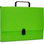 Office Products Briefcase - poodle A4/5cm with handle and zipper light green