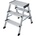 KRAUSE Двустранна алуминиева стълба с широки стъпала KRAUSE TREPPO 2x3 (06126030)