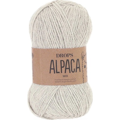 Příze DROPS Alpaca mix 9020 - stříbrošedá