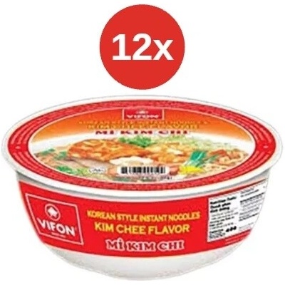 Vifon rýžové polévka mis. s kimchi příchutí 12 x 85 g