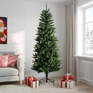 vidaXL Artificial Hinged Christmas Tree 240 см PE и PVC Зелено (42052636)