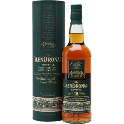 GlenDronach Revival 15y 46% 0,7 l (holá láhev)