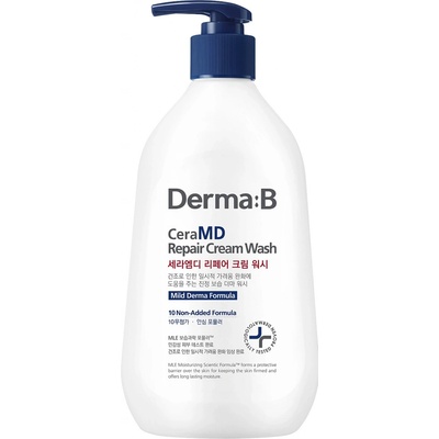 Derma:B CeraMD Cream Wash krémový mycí gel na tělo 400 ml