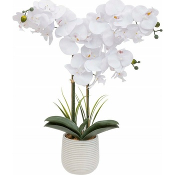 Atmosphera Umělá orchidej v květináči RIVA, 60 cm