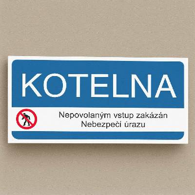 Traiva s.r.o Kotelna Verze: Samolepka 190 x 90 mm tl. 0.1 mm - Kód: 02811