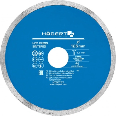 Högert Diamantový kotouč 125 mm HT6D757