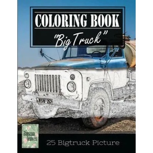 Classic Truck Jumbo Car Sketch Grayscale Photo Adult Coloring Book, Mind Relaxation Stress Relief: Just added color to release your stress and power b | Banana Leaves (ISBN: 9781544297101)