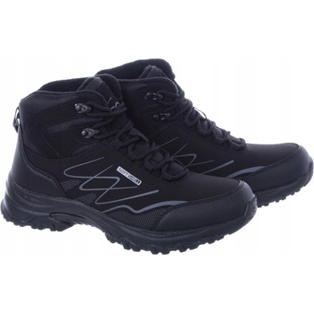 Zimní sportovní trekové boty zateplené Softshell černé